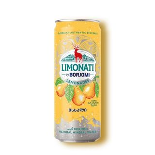 Грузинский Лимонад Limonati by Borjomi Груша, 0,33л ж/б
