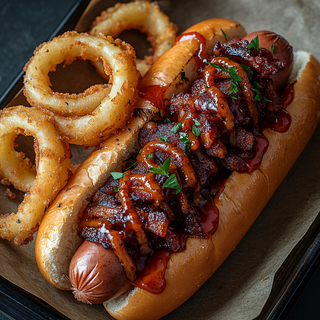 onion hot dog panino