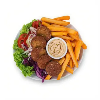 Plato falafel