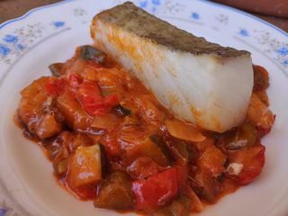 Bacalao Con Pisto