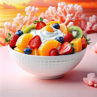 Fruit Salad with Honey and Yoghurt