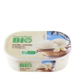 Helado de Vainilla de Madagascar Eco Carrefour Bio 900 Ml.