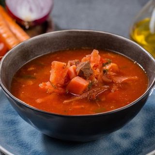 Борщ з м'ясом