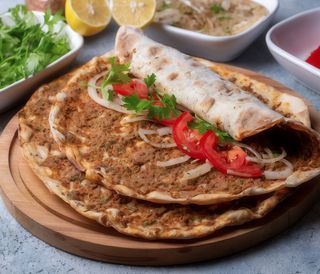 2 Lahmacun + patatas