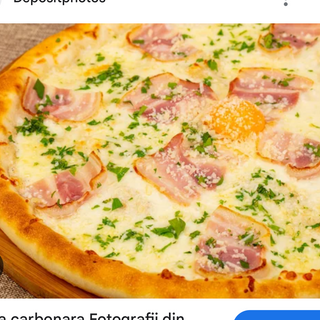 Pizza carbonara 