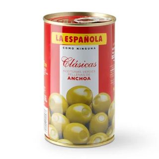 Aceitunas Verdes Rellenas De Anchoa La Española 150 Gr.