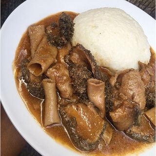 Ugali with Matumbo