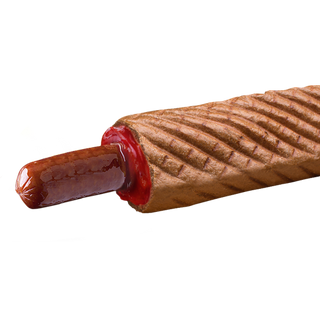 Хот-дог ХХL Баварська сос. (темна булка)
