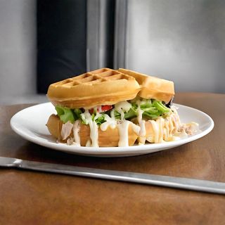 Gaufre Thon Œuf Fromage