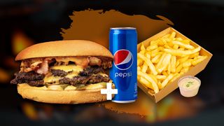 Meniu Double Smashed burger