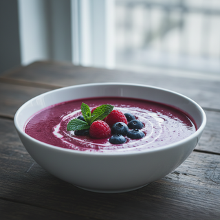 Supă cremă de fructe de pădure