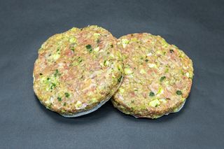 Hamburger di pollo-tacchino, spinaci e mozzarella