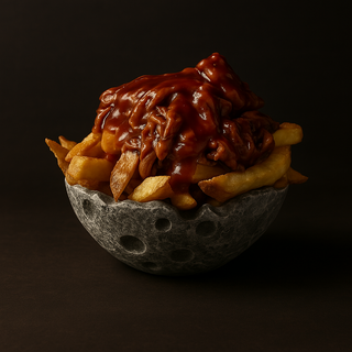 Patatas pulled pork con bubakoa