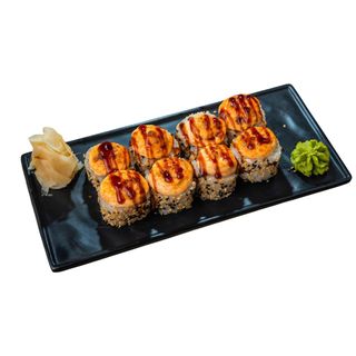 Нежный ролл с омлетом