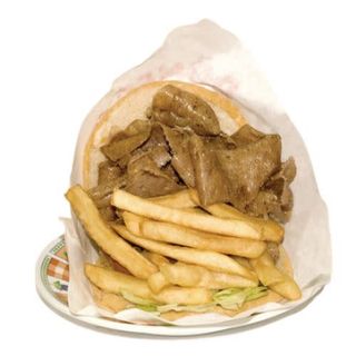 Doner Kebab De Carne Con Patatas