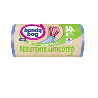 Handy Bag Resistant Anti-drip Garbage Bags 50l X10