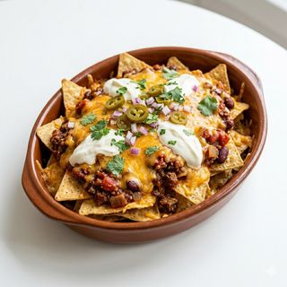 Nachos Con Chili Con Carne
