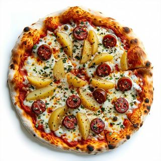 Pizza boscaiola - mattone