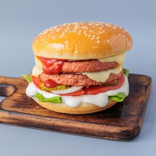 Veggie double burger