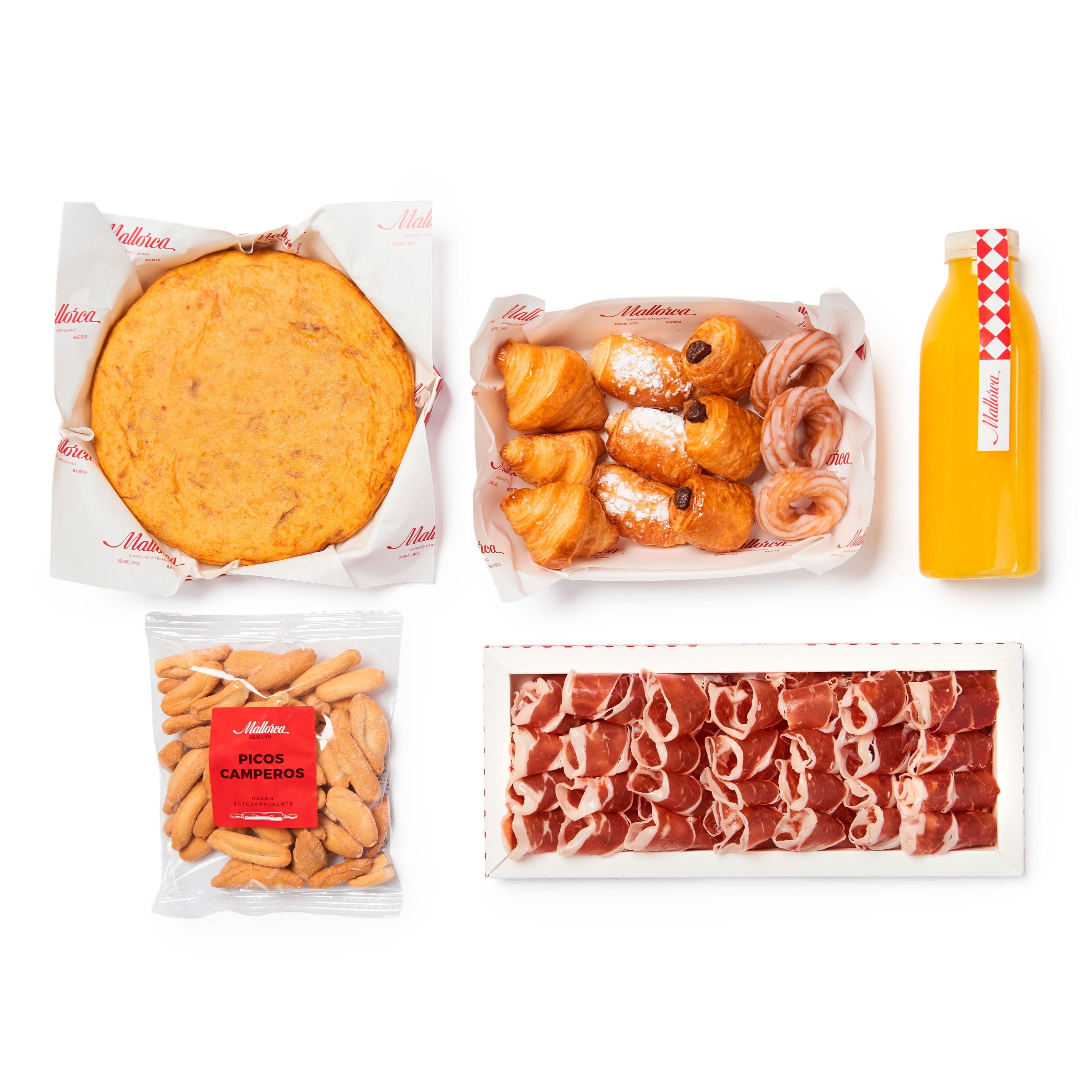 Desayuno español para 5 personas