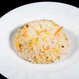 Riso con salmone saltato