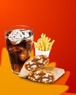 Tacos Kefta + Coca-Cola