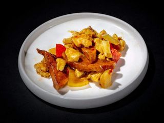 Pollo e patate al curry