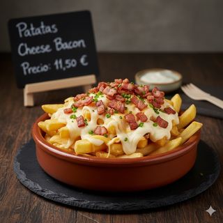Patatas cheese bacon