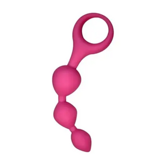 Анальні Кульки Alive Triball Pink, Силікон, Макс. Діаметр 2см 00514