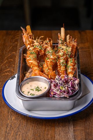 Пикантни хрупкави скариди (6бр)