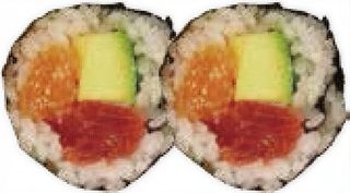 39. Futomaki Salmón Con Atún Y Aguacate (8 Uds.)