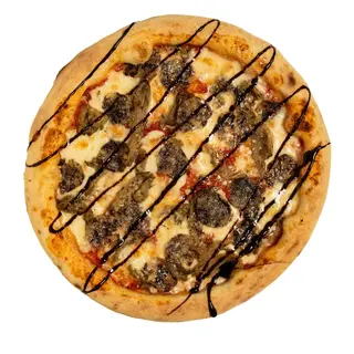 Pizza botifarra amb gírgoles (30cm.)