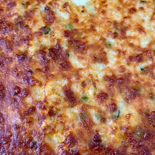 Massa gratinada com frango e legumes