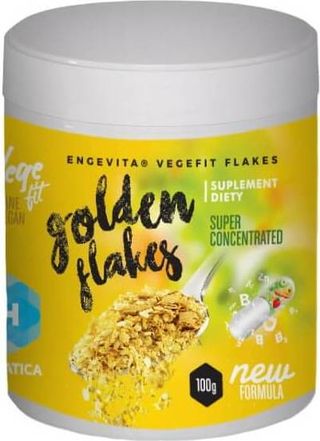 Nieaktywne płatki drożdżowe Golden Flakes 100g Hepatica
