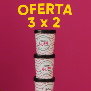 Oferta 3 x 2 en Helados de 500ml