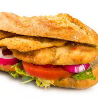 Bocadillo Milanesa de Pollo completo