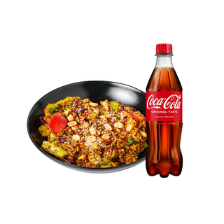 Pad thai chicken + Coca-Cola