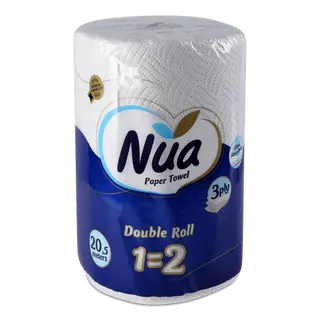 Рушники паперові Nua Double Roll 1=2 3-шарові (шт)