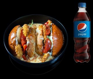 Комбо Бургер в сирній ванні +  Pepsi