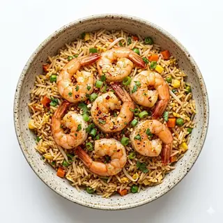 Arroz Con Gambas Y Huevos
