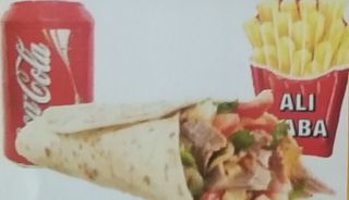 Menù con piadina kebab