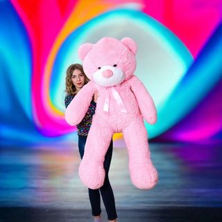 Ведмідь рожевий великий