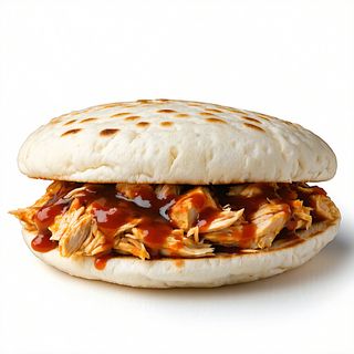 Arepa De Pollo En Salsa