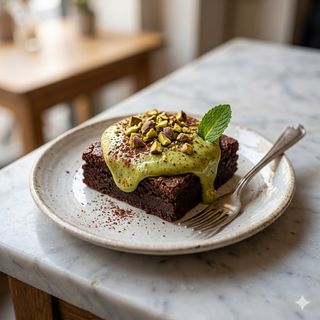 Brownie Con Pistacho