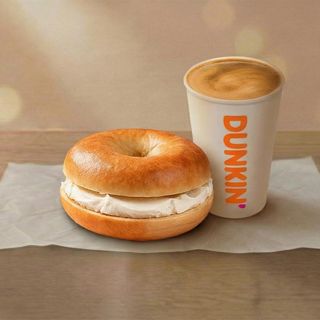 ბეიგელი მდნარი ყველით კომბო