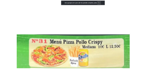 Nº 31 Menú Pizza pollo crispy