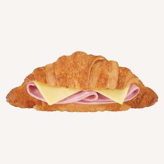 კრუასანი ლორით და ყველით