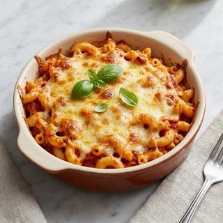 Plato Combinado De Macarrones Horno