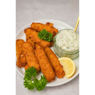 Crispy batter fish fingers