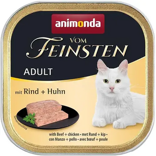 Корм  Vom Feinsten Adult Cat з Яловичиною та Куркою 100г